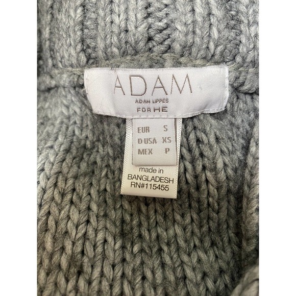 Adam Lippes for HE Cardigan Sweater Long Sleeve Gray Cable Knit Toggle B… - Picture 5 of 5